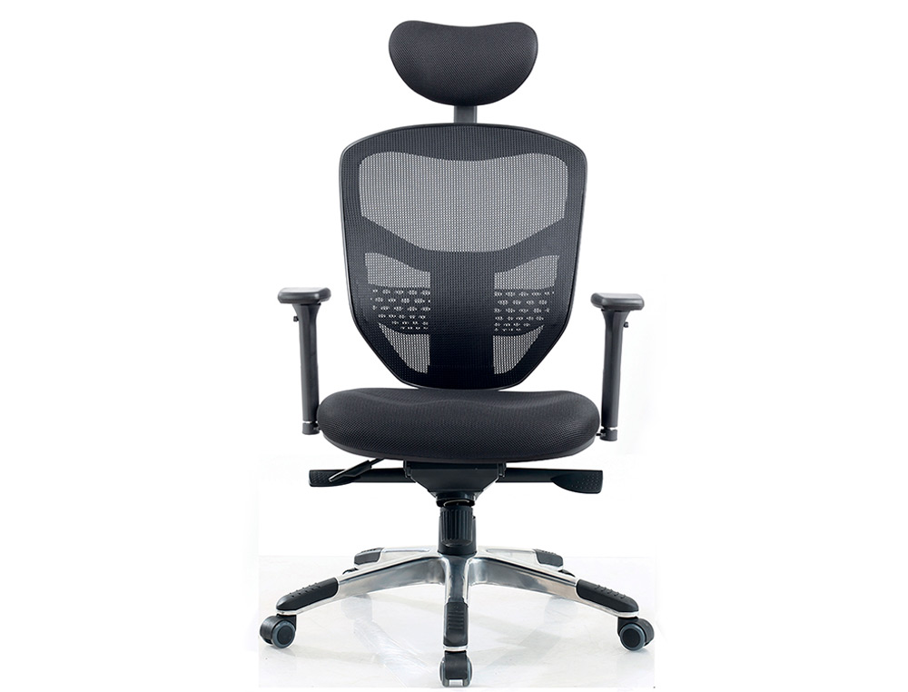 SIEGE DE BUREAU MT INTERNATIONAL 1673V2-644      DOSSIER RESILLE TETIERE REGLABLE MECANISME SYNCHRONE GRIS
