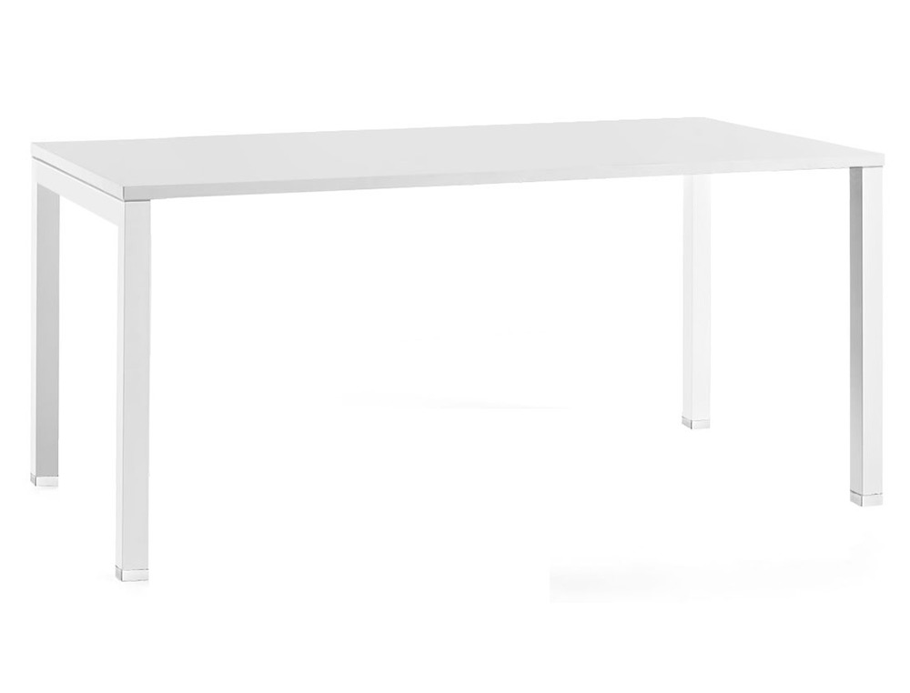 BUREAU MT INTERNATIONAL PLATEAU BLANC MELAMINE 25MM   PIETEMENT ARCHE COLORIS BLANC 120X80CM