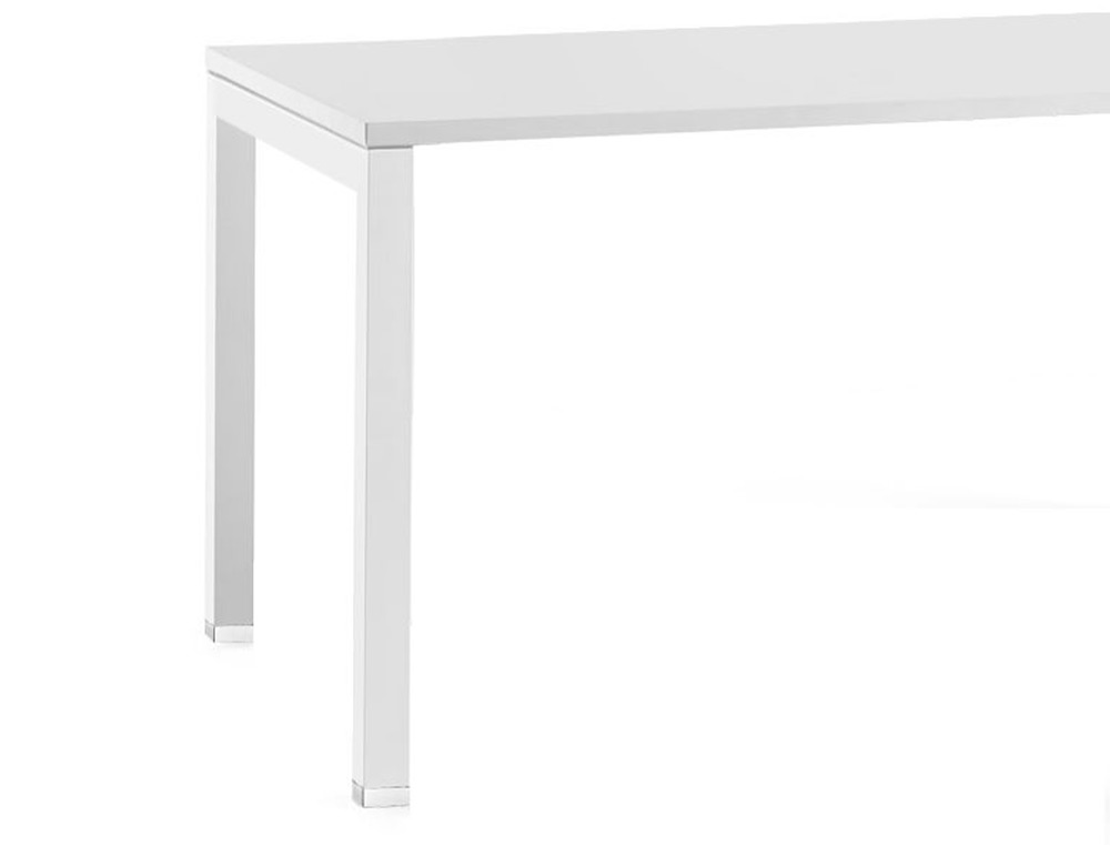 BUREAU MT INTERNATIONAL PLATEAU BLANC MELAMINE 25MM   PIETEMENT ARCHE COLORIS BLANC 120X80CM