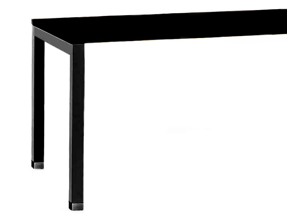 BUREAU MT INTERNATIONAL PLATEAU NOIR MELAMINE 25MM    PIETEMENT ARCHE COLORIS NOIR  120X80CM