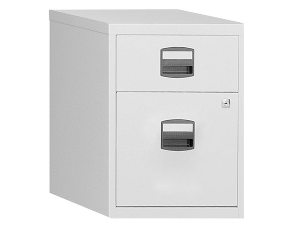 CAISSON MOBILE MT INTERNATIONAL METAL 2 TIROIRS COULISSANTS 2 SERRURES ROULETTES 42X50X53CM COLORIS