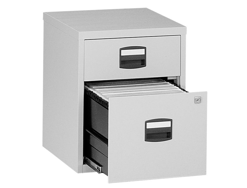 CAISSON MOBILE MT INTERNATIONAL METAL 2 TIROIRS COULISSANTS 2 SERRURES ROULETTES 42X50X53CM COLORIS