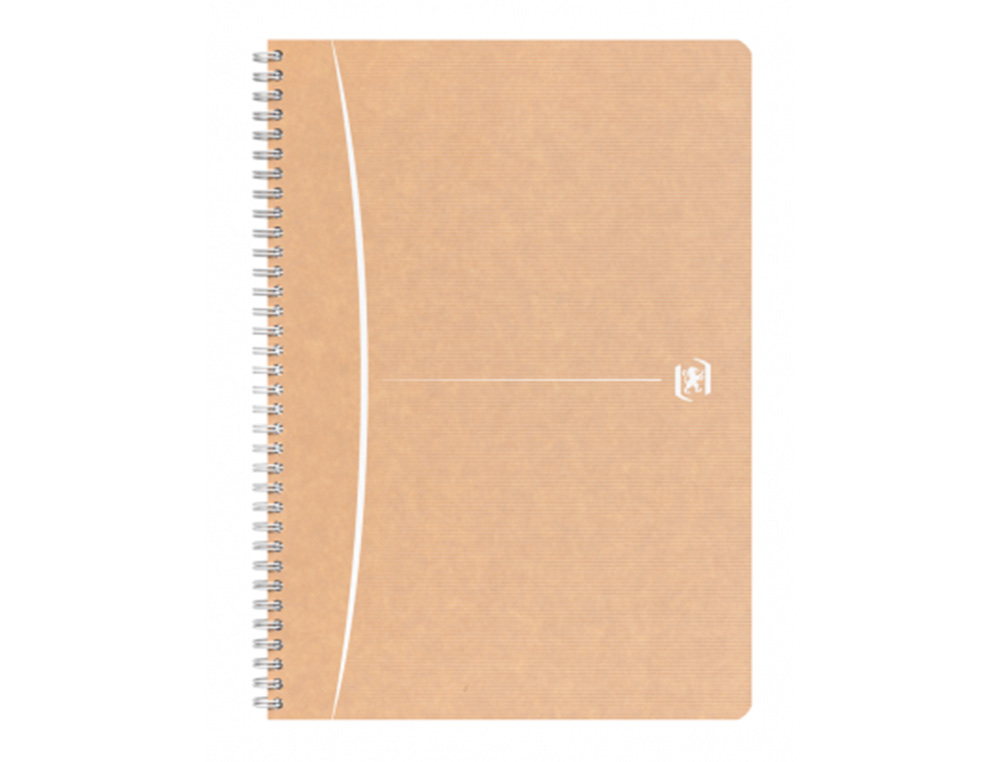 CAHIER OXFORD TOUAREG RECYCLE COUVERTURE CARTE SOUPLE       RELIURE INTEGRALE A4          210X297CM 180P 90G 5X5MM SABLE