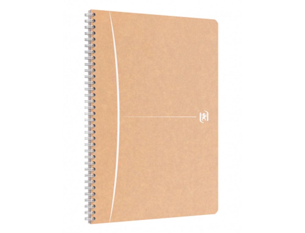 CAHIER OXFORD TOUAREG RECYCLE COUVERTURE CARTE SOUPLE       RELIURE INTEGRALE A4          210X297CM 180P 90G 5X5MM SABLE