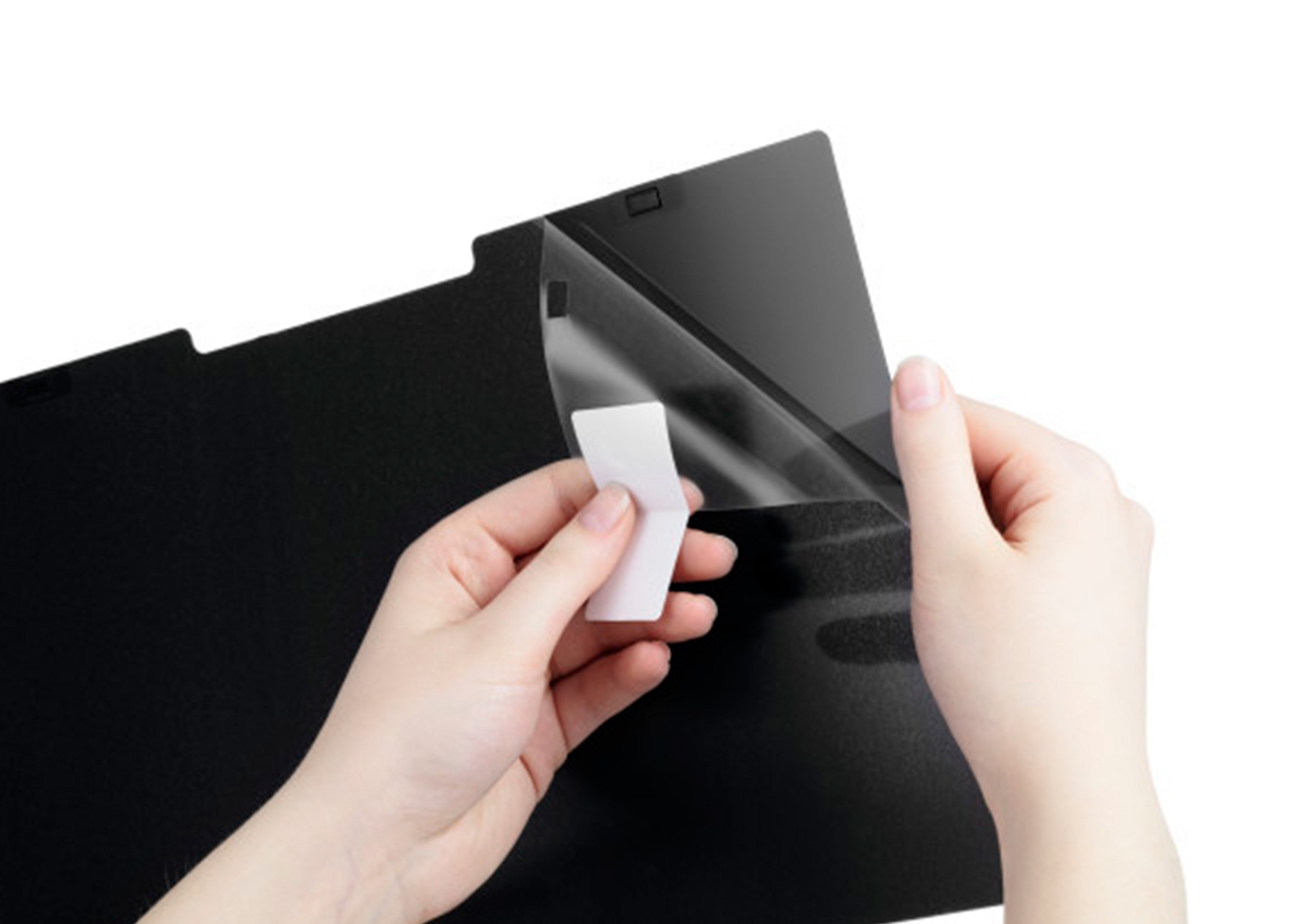 FILTRE CONFIDENTIALITE MAGNETIQUE DURABLE 14'' VISION CLAIRE FACE A L ECRAN OBSCURE SUR LES COTES