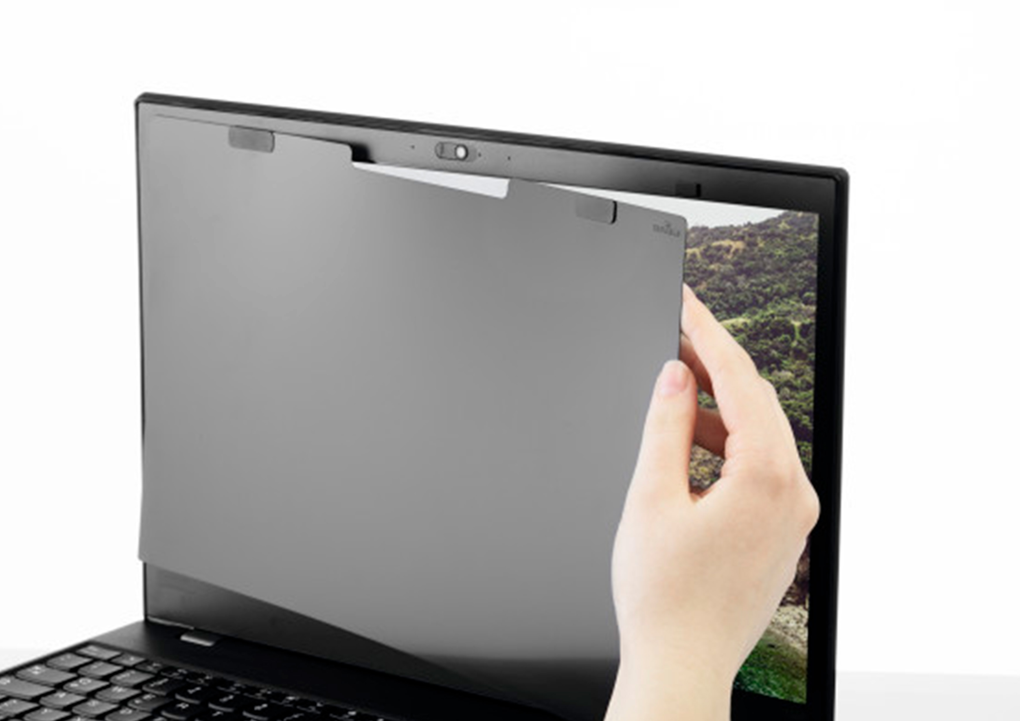 FILTRE CONFIDENTIALITE MAGNETIQUE DURABLE 14'' VISION CLAIRE FACE A L ECRAN OBSCURE SUR LES COTES