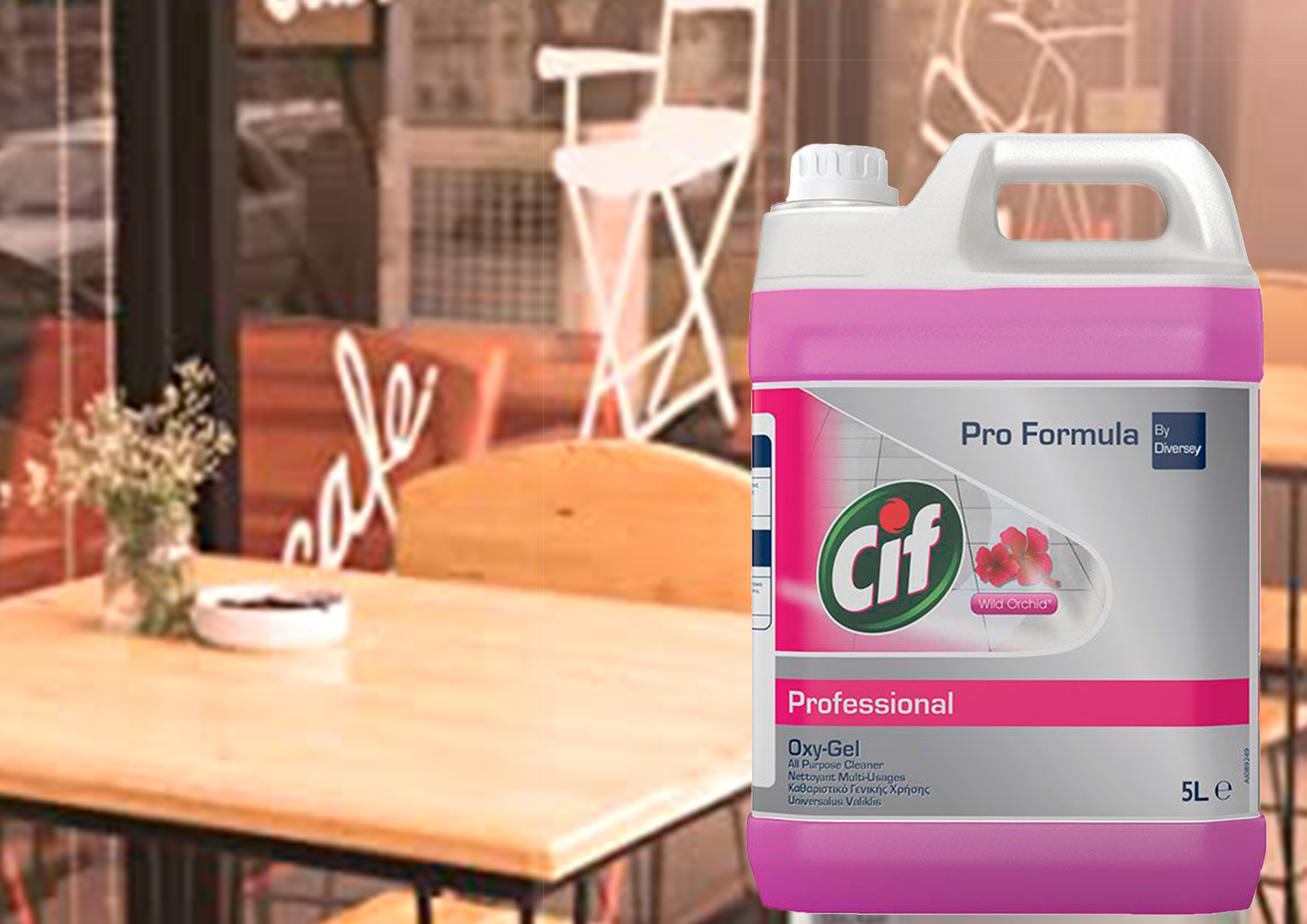 NETTOYANT MULTI-USAGE CIF OXY-GEL SOLS ET TOUTES        SURFACES LAVABLES MURS        CARRELAGES PARFUM ORCHIDEE