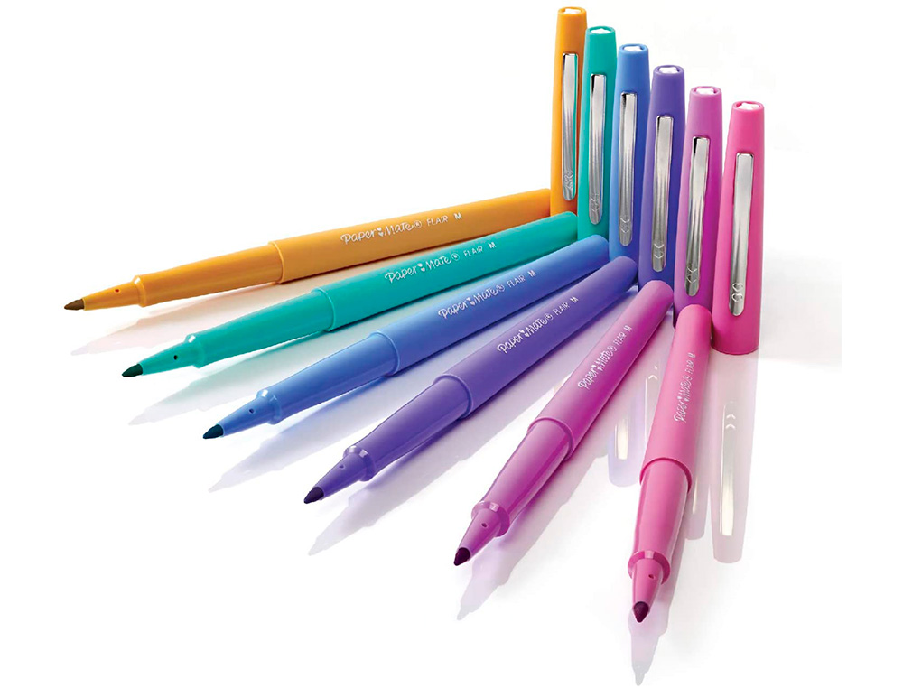 FEUTRE ECRITURE PAPER MATE FLAIR CANDY POP POINTE        MOYENNE POCHETTE 16 UNITES    ASSORTIES
