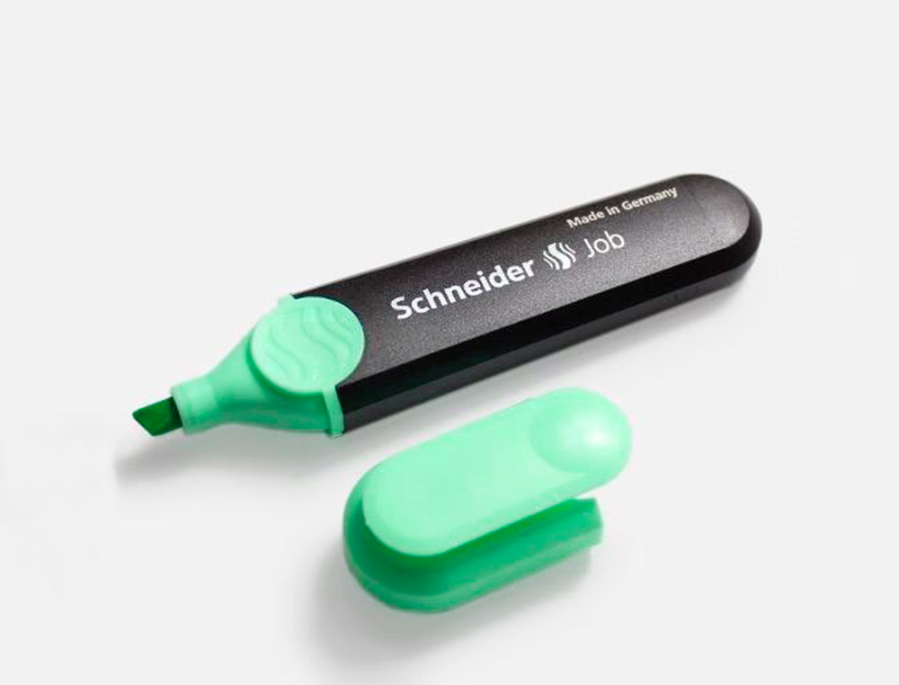 SURLIGNEUR SCHNEIDER JOB PASTEL POINTE BISEAUTEE       ECRITURE 1/5MM COLORIS MENTHE