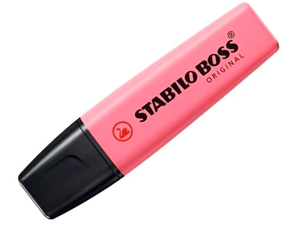 SURLIGNEUR STABILO BOSS ORIGINAL PASTEL ENCRE BASE    EAU POINTE BISEAUTEE LARGEUR  TRACE 2/5MM COLORIS MAUVE