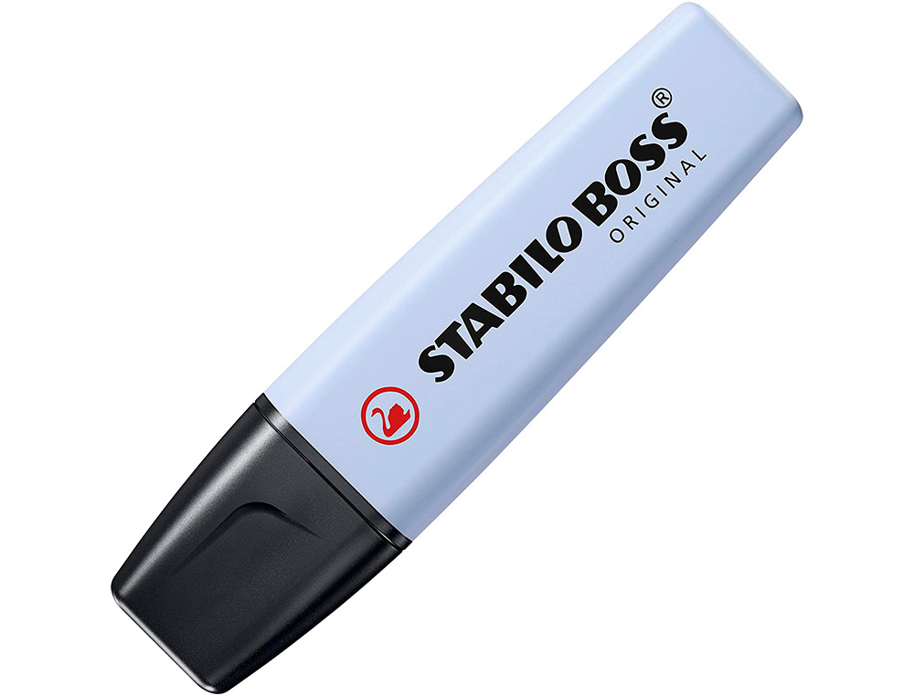 SURLIGNEUR STABILO BOSS ORIGINAL PASTEL ENCRE BASE    EAU POINTE BISEAUTEE LARGEUR  TRACE 2/5MM POCHETTE 8 UNITES