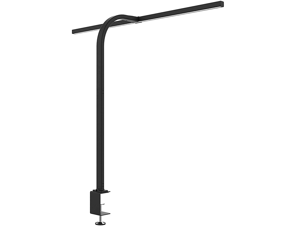 LAMPE DE BUREAU UNILUX LED STRATA ERGONOMIQUE BRAS       FLEXIBLE AVEC PINCE VARIATEUR INTENSITE 680 LUMEN COLORIS