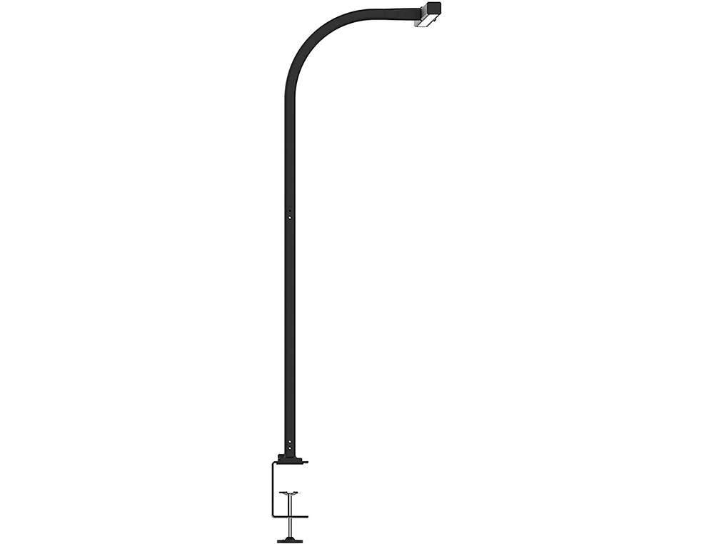LAMPE DE BUREAU UNILUX LED STRATA ERGONOMIQUE BRAS       FLEXIBLE AVEC PINCE VARIATEUR INTENSITE 680 LUMEN COLORIS