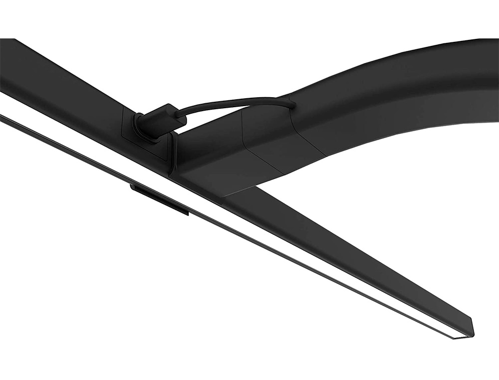LAMPE DE BUREAU UNILUX LED STRATA ERGONOMIQUE BRAS       FLEXIBLE AVEC PINCE VARIATEUR INTENSITE 680 LUMEN COLORIS