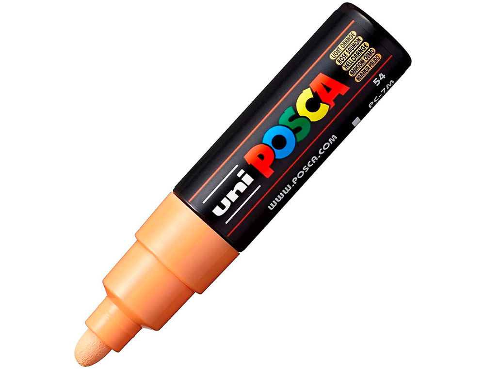 MARQUEUR PEINTURE POSCA PC7M POINTE LARGE CONIQUE ENCRE    INODORE COUVRANTE MISCIBLE    TOUS SUPPORTS COLORIS ROSE