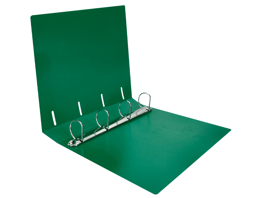 CLASSEUR LIDERPAPEL 4 ANNEAUX 40MM A4 POLYPROPYLENE DOS     55MM PORTE-CARTES DE VISITE   COLORIS VERT TRANSLUCIDE