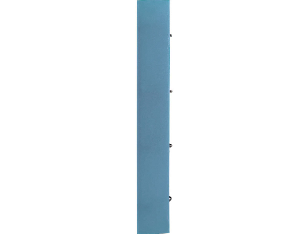 CLASSEUR LIDERPAPEL 4 ANNEAUX EN D 25MM A4 POLYPROPYLENE    FEUILLETS MOBILES 100F 5X5MM  COLORIS BLEU CIEL