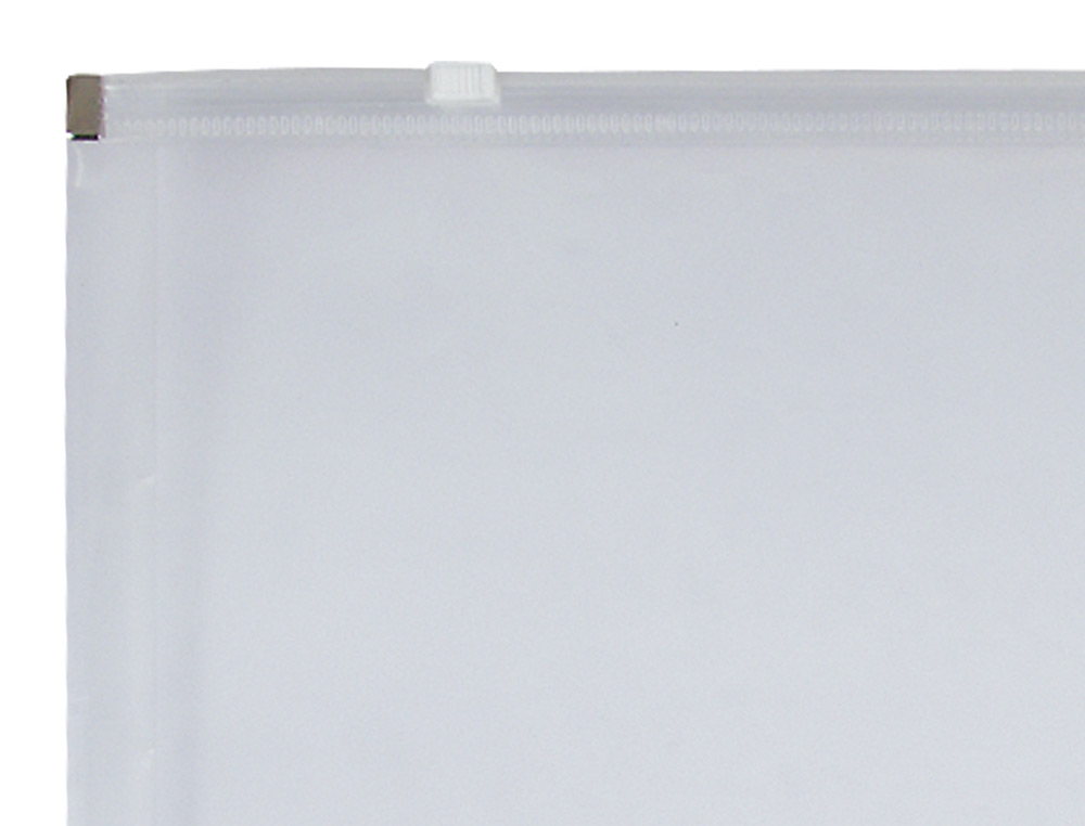 POCHETTE ENVELOPPE LIDERPAPEL POLYPROPYLENE 180 MICRONS A6  105X148MM FERMETURE ECLAIR    TRANSPARENT INCOLORE