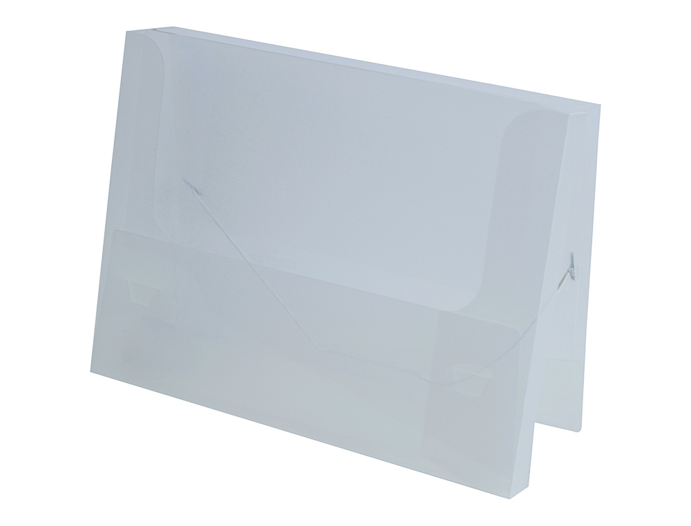 BOITE CLASSEMENT LIDERPAPEL POLYPROPYLENE 750 MICRONS DOS RIGIDE 50MM A4 210X297MM COLORIS TRANSPARENT
