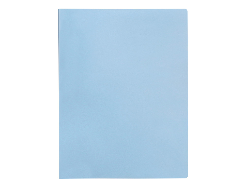 PROTEGE-DOCUMENTS LIDERPAPEL POLYPROPYLENE COUVERTURE FLEXIBLE 80 POCHETTES FIXES A4 220X297MM BLEU CIEL OPAQUE