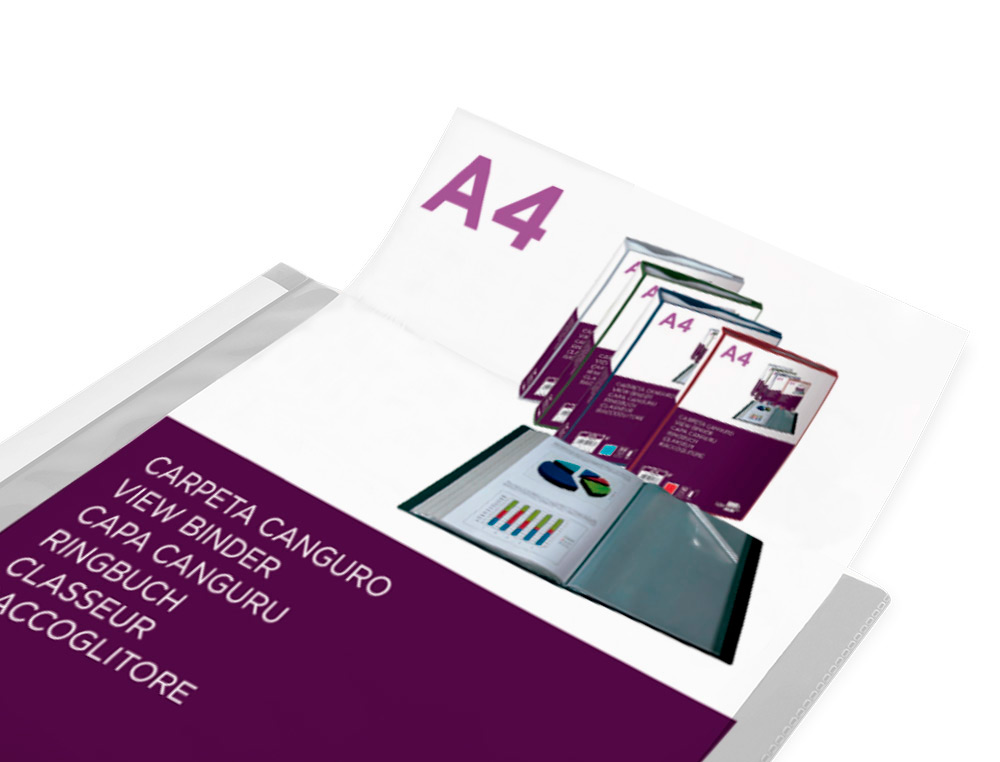 PROTEGE-DOCUMENTS LIDERPAPEL PERSONNALISABLE KANGOUROU     POLYPROPYLENE 60 POCHETTES    FIXES A4 COLORIS TRANSPARENT