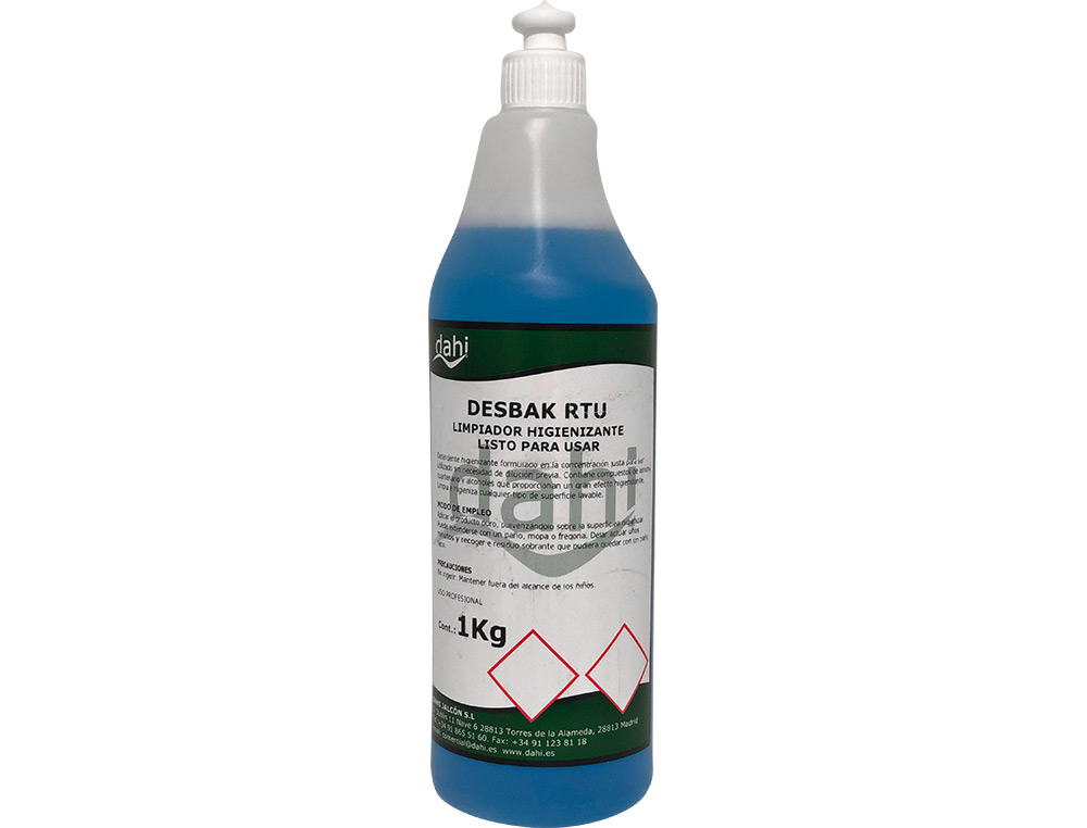 NETTOYANT BACTERICIDE DESBAKAZUL SANS RINAGE       BOUTEILLE 1 LITRE