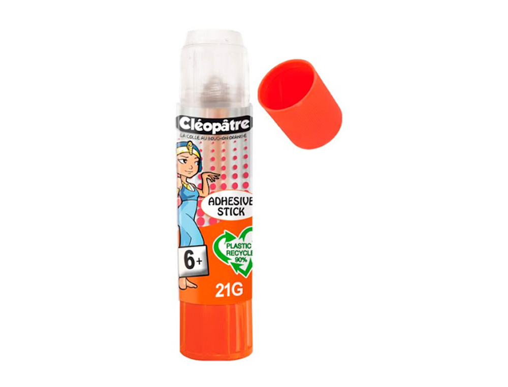 STICK DE COLLE CLEOPATRE INVISIBLE FORTE USAGE         INTENSIF SANS SOLVANT CARTON  PAPIER PHOTOS DES 6 ANS 21GR