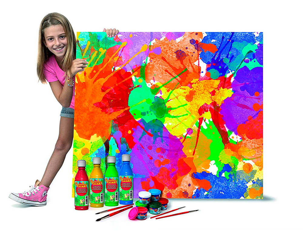GOUACHE LIQUIDE JOVI BASIC TOUT SUPPORT PAPIER CARTON    BOIS TISSU PATE A MODELER 1L  COLORIS MARRON