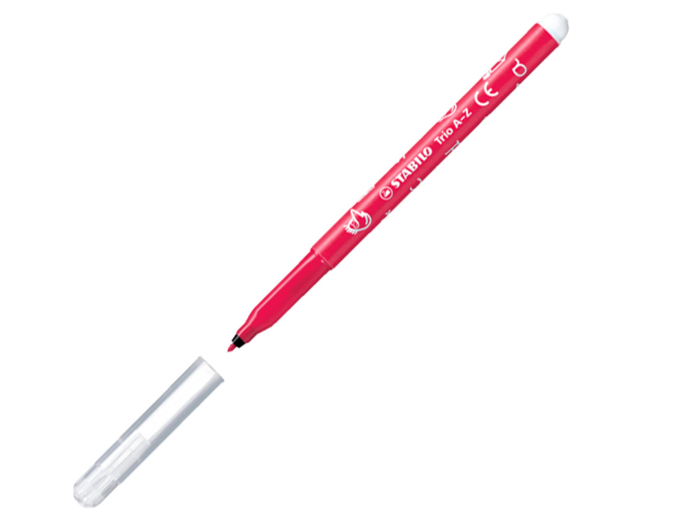 RECHARGE SCHOOLPACK FEUTRE DE COLORIAGE STABILO TRIO A-Z    ENCRE LAVABLE POINTE MOYENNE  12 PIECES ROSE BE15/278-37829