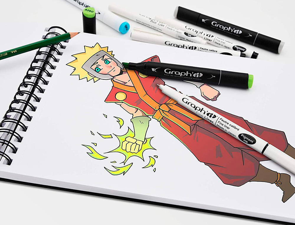 TRACE-MANGA GO MANGA 2 POCHOIRS SILHOUETTE A TRACER  TENUE VESTIMENTAIRE ET        ACCESSOIRES MODELE GARCON