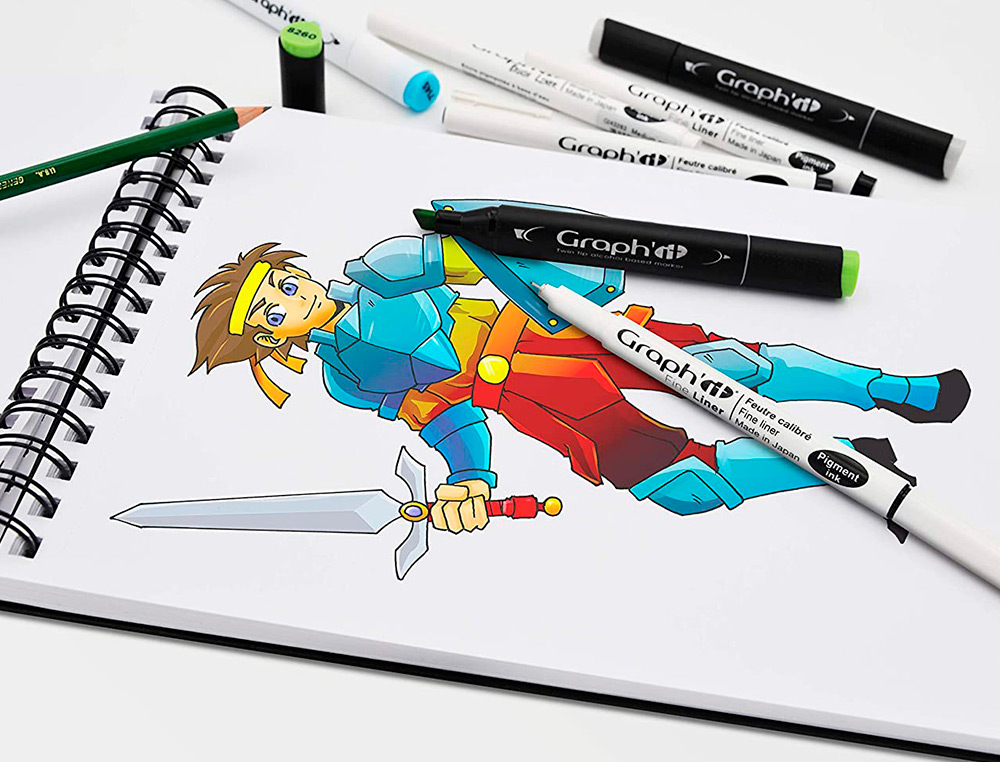 TRACE-MANGA GO MANGA 2 POCHOIRS SILHOUETTE A TRACER  TENUE VESTIMENTAIRE ET        ACCESSOIRES MODELE GARCON
