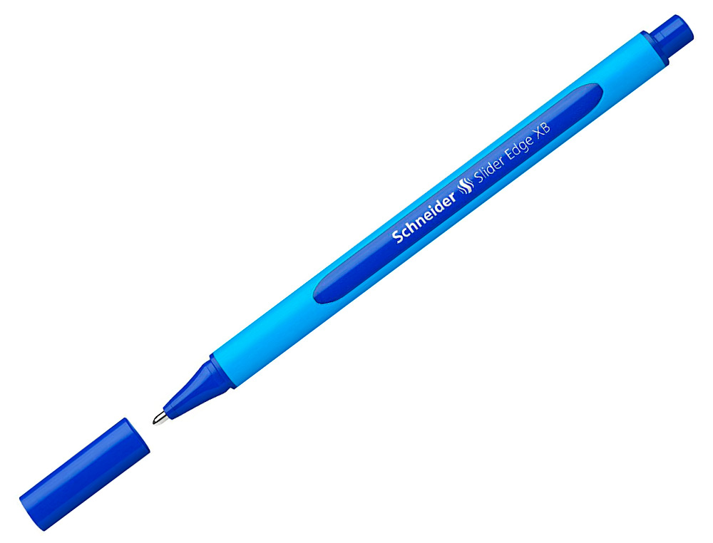 STYLO-BILLE SCHNEIDER SLIDER EDGE POINTE MOYENNE COLORIS   BLEU