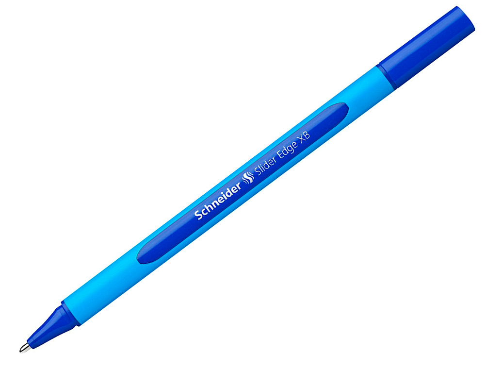 STYLO-BILLE SCHNEIDER SLIDER EDGE POINTE MOYENNE COLORIS   BLEU