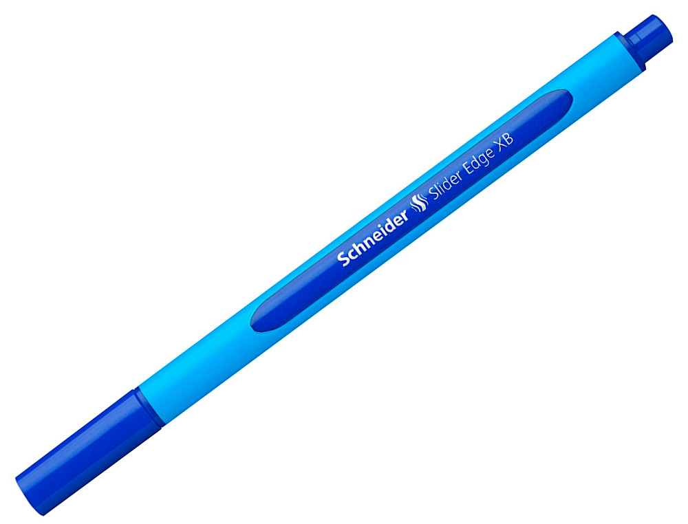 STYLO-BILLE SCHNEIDER SLIDER EDGE POINTE MOYENNE COLORIS   BLEU