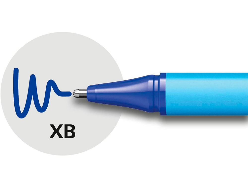 STYLO-BILLE SCHNEIDER SLIDER EDGE POINTE MOYENNE COLORIS   BLEU