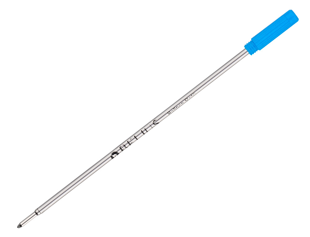 RECHARGE STYLO-BILLE BELIUS ENCRE COLORIS BLEUE BOITE 3   UNITES