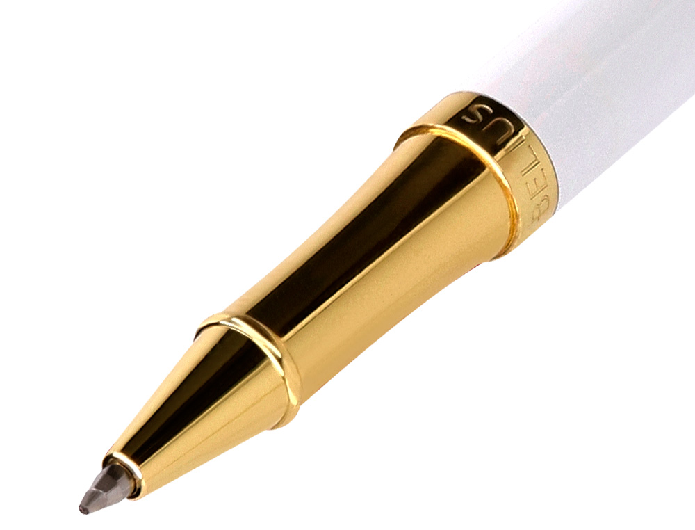 ROLLER BELIUS B&W ALUMINIUM ATTRIBUTS OR ENCRE NOIRE      COLORIS NOIR ZEBRURES         BLANCHES DANS COFFRET CADEAU
