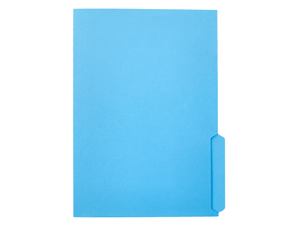 SOUS-CHEMISE LIDERPAPEL PAPIER CARTONNE 240G/M2       DOCUMENT A4 ONGLET INFERIEUR  COLORIS BLEU
