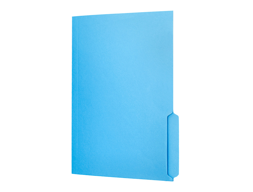 SOUS-CHEMISE LIDERPAPEL PAPIER CARTONNE 240G/M2       DOCUMENT A4 ONGLET INFERIEUR  COLORIS BLEU