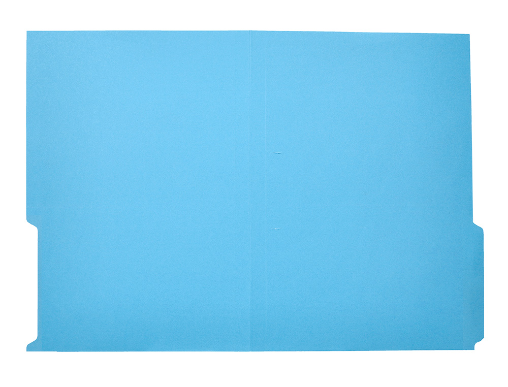 SOUS-CHEMISE LIDERPAPEL PAPIER CARTONNE 240G/M2       DOCUMENT A4 ONGLET INFERIEUR  COLORIS BLEU