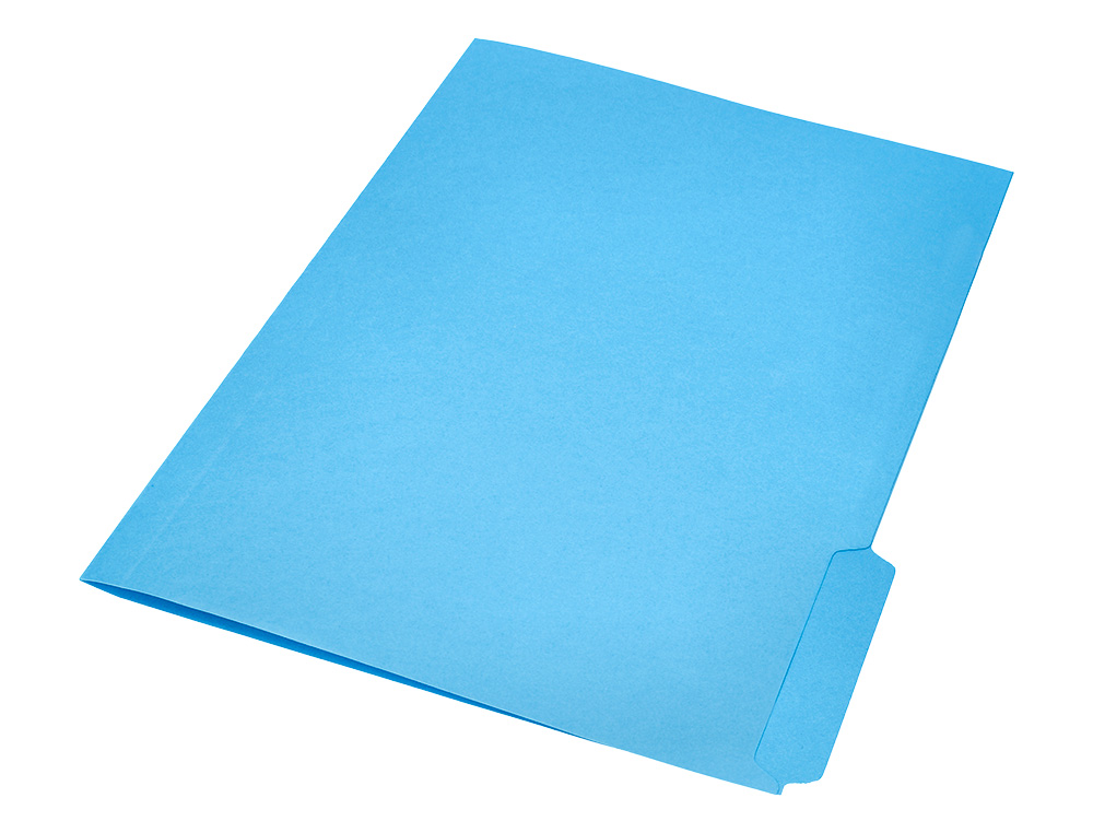 SOUS-CHEMISE LIDERPAPEL PAPIER CARTONNE 240G/M2       DOCUMENT A4 ONGLET INFERIEUR  COLORIS BLEU