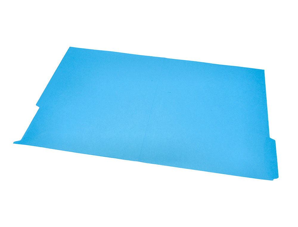SOUS-CHEMISE LIDERPAPEL PAPIER CARTONNE 240G/M2       DOCUMENT A4 ONGLET INFERIEUR  COLORIS BLEU