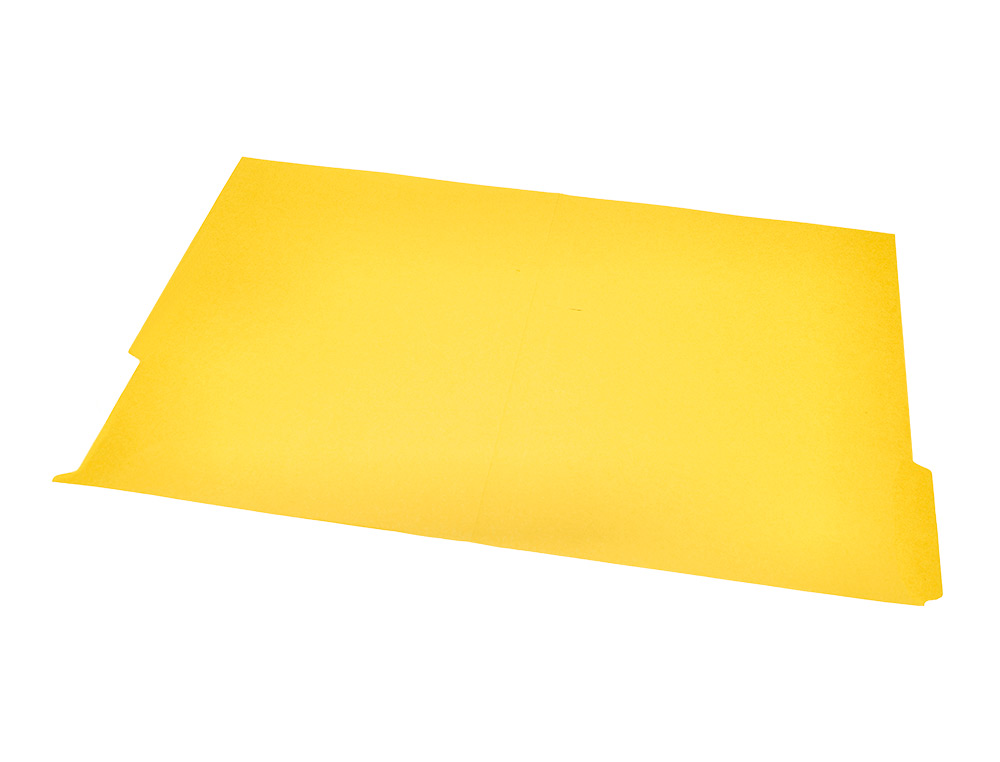 SOUS-CHEMISE LIDERPAPEL PAPIER CARTONNE 240G/M2 DOCUMENT A4 ONGLET INFERIEUR COLORIS JAUNE