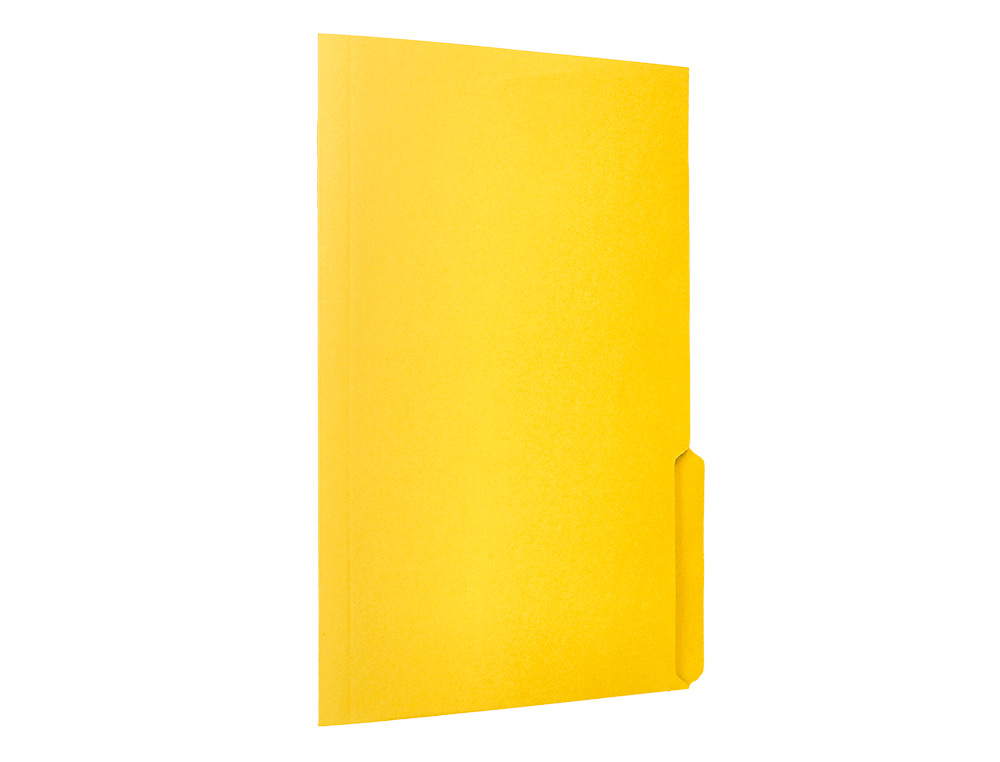 SOUS-CHEMISE LIDERPAPEL PAPIER CARTONNE 240G/M2 DOCUMENT A4 ONGLET INFERIEUR COLORIS JAUNE