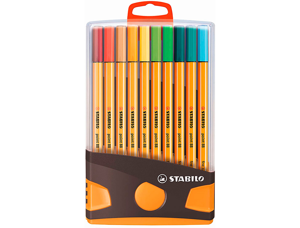 STYLO-FEUTRE STABILO POINT 88 COLOR PARADE POINTE FINE 0,4MM COLORIS ASSORTIS PACK DE 20
