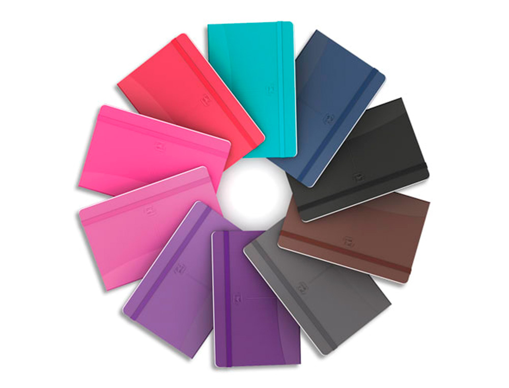 CARNET OXFORD OFFICE SIGNATURE BROCHURE DIMENSION 90X140MM 160 PAGES 90G Q5 ASSORTI 10 COULEURS
