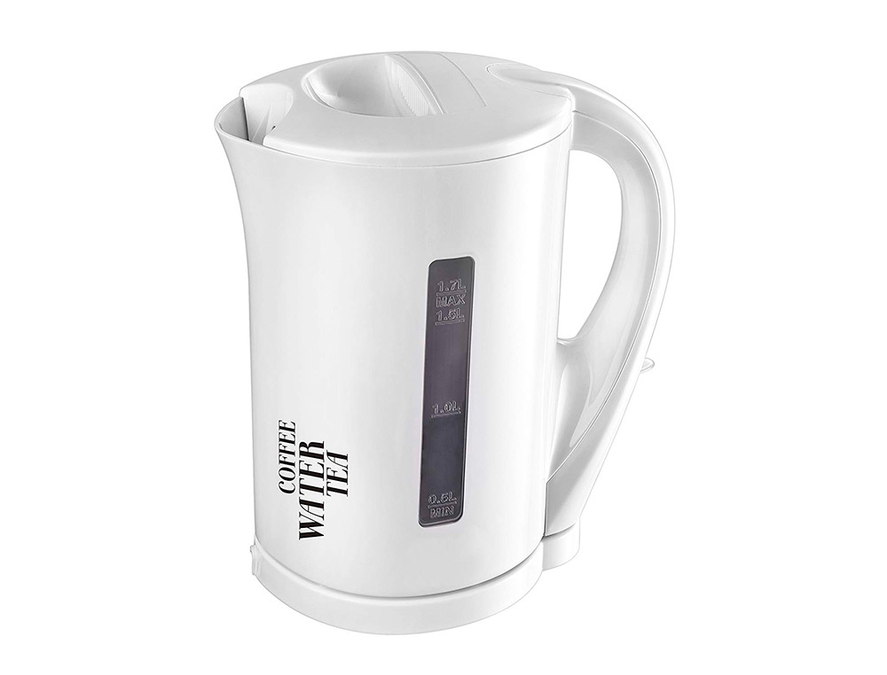 BOUILLOIRE ELECTRIQUE SANS FIL ARRET AUTOMATIQUE 200W 1700ML COLORIS BLANC