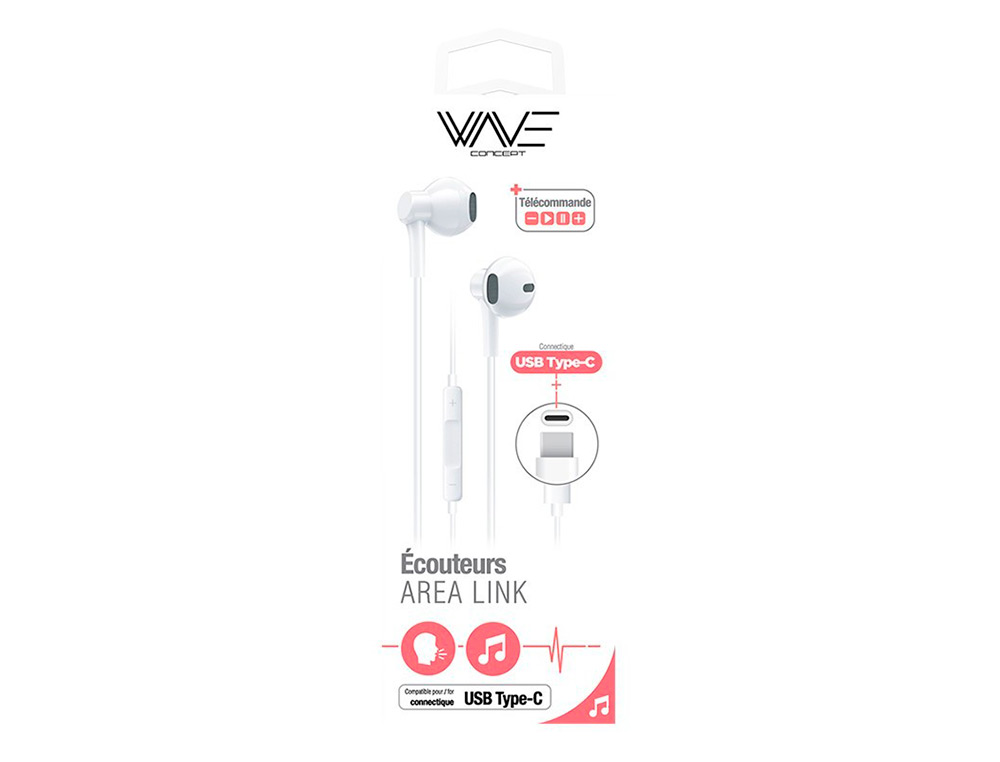 ECOUTEURS LIGHTNING AREA BT COMPATIBLE AVEC IPHONE        7/8/X/XS MAX /XR BLANC
