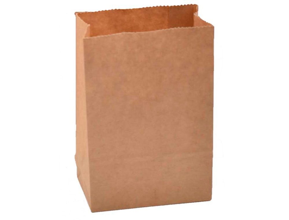 SACHET ALIMENTAIRE KRAFT BRUN 70G/M2 BIODEGRADABLE 30X50X8CM LOT DE 100