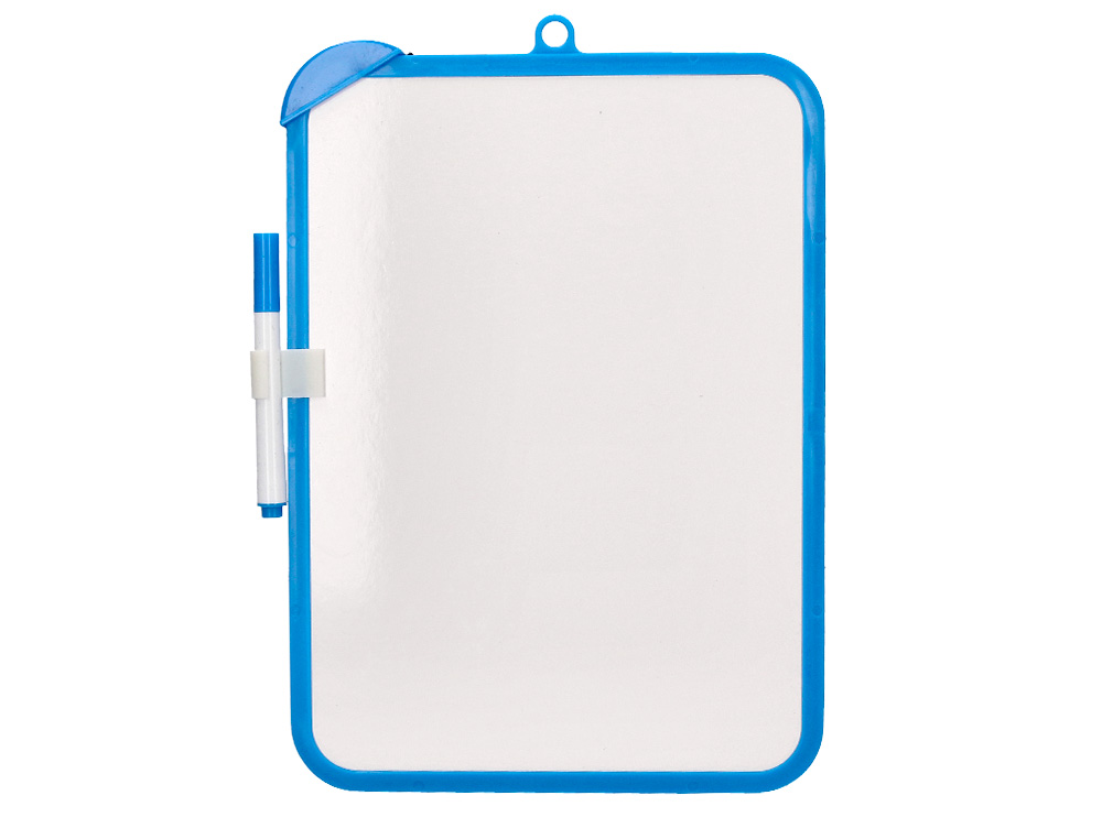ARDOISE SCOLAIRE LIDERPAPEL 18X26CM DOUBLE FACE UNIE ET   QUADRILLEE AVEC FEUTRE ET     EFFACETTE MAGNETIQUE COLORIS